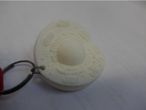 porte-cl&eacute cellule animale animal cell key ring learning 3d print model - Mito3D