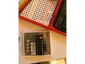 stepper motor driver block remix made smaller uln2003 board electronics 3d print model - Mito3D
