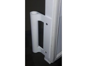 asa nevera refrigerador manejar cocina de comedor blanco la manija puerta en el congelador del griff 3d print model - Mito3D