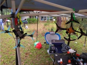 drone hanger 3d printing coat fpv quadcopter 3d print model - Mito3D