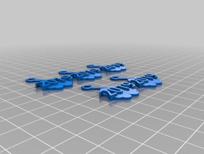 trébol de colgar 3d impresión 3d print model - Mito3D