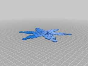 westley snowflake interactive art customized 3d print model - Mito3D