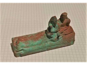 etrusca sarcófago cônjuges varreduras réplicas escultura 3d print model - Mito3D