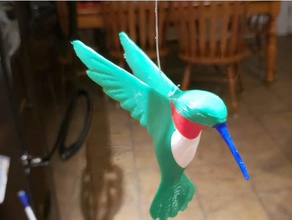 4 colore hummingbird singolo estrusore creature 3d print model - Mito3D