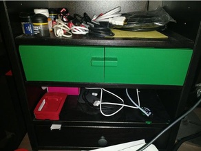 ikea hemnes add-on unit drawer organization drawers 3d print model - Mito3D