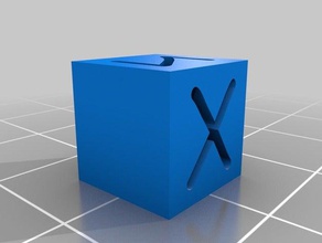 xyz calibration cube 3d printing 1x1 axis x-axis y-axis z-axis 3d print model - Mito3D