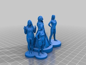 printle femme 111 114 sculture 3d print model - Mito3D