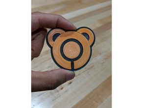 treehouse détectives de l'insigne les pièces monnaie badges l'ours multicolore netflix pin 3d print model - Mito3D