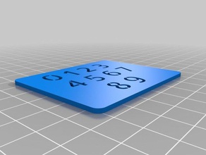 number stencil signs logos customized 3d print model - Mito3D