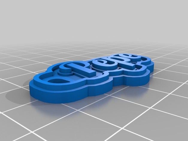 pepe tag trousseau de clés porte-clés personnalisé 3D print model - Mito3D