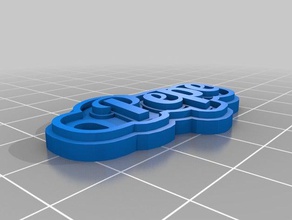 pepe tag de porta-chaves chaveiros personalizado 3d print model - Mito3D