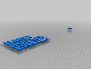 happy haldays 3d printing 3d print model - Mito3D