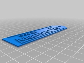 marjana işaretler logoları özelleştirilmiş 3d print model - Mito3D