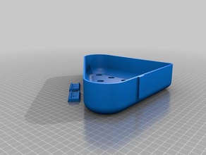 corner shelf whit pads household 3d print model - Mito3D