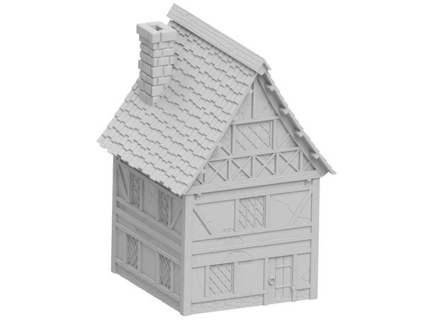 mittelalterliches Haus aus tabletop-Landschaft 128mm-Skala Gebäude Strukturen 3D print model - Mito3D