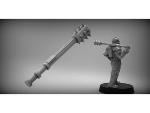 power maul models 40k guard imperial assault miniature scifi tabletop wargaming weapon 3d print model - Mito3D