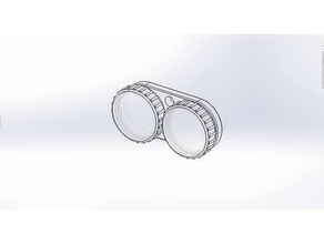 lente de contato caso recipiente recipientes glases pupilentes 3d print model - Mito3D