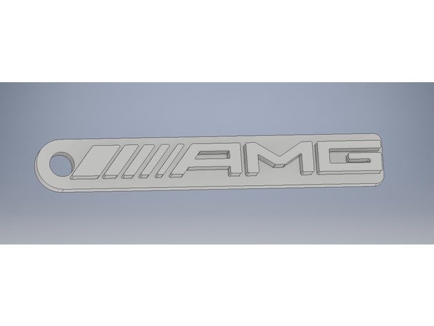 mercedes amg trousseau de clés des véhicules mercedes-benz logo 3D print model - Mito3D