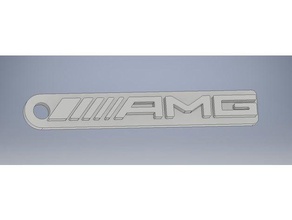 mercedes amg keychain vehicles benz logo 3d print model - Mito3D