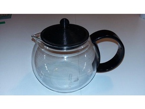 bodum tea pot lid kitchen dining teapot 3d print model - Mito3D