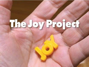 joy project signs logos health positive 3d print model - Mito3D