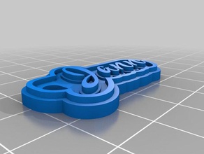 jann keychain keychains customized 3d print model - Mito3D