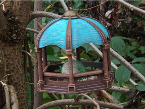 orn8 birdfeeder outdoor garden bird feeder 3d print model - Mito3D