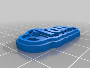 mi personalizados multilínea tag llavero de ian llaveros 3d print model - Mito3D