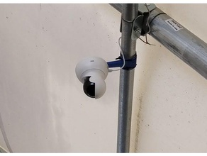 42-43mm 1-23-Zoll-Rohr montieren yi-dome-überwachungskamera diy Sicherheits-Kamera-Halterung yi-Technologie 3d print model - Mito3D