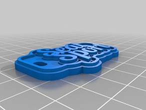 asiento llaveros personalizado 3d print model - Mito3D