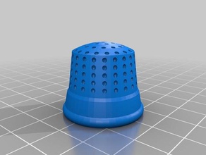 my customized thimble- openscad household 3d print model - Mito3D