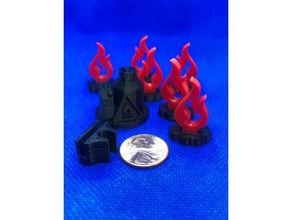 flash point fire rescue toy game accessories boardgame boardgames flashpoint board smoke 3d print model - Mito3D