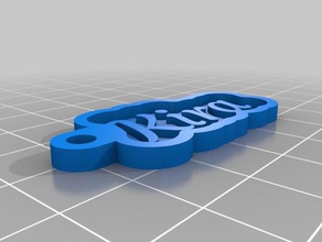 kira 2 key chain Schlüsselanhänger angepasst 3d print model - Mito3D