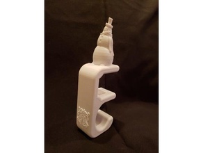 siembra percha muñeco de nieve campanas decoración la navidad perchas titular 3d print model - Mito3D