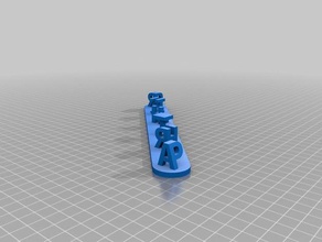 meine angepasste 3d-ambigram interaktive Kunst kundengebundene 3d print model - Mito3D