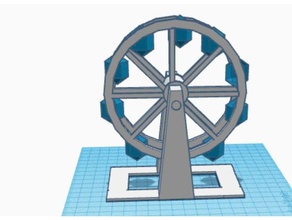 rueda de la fortuna 3d impresión ferriswheel divertido 3d print model - Mito3D