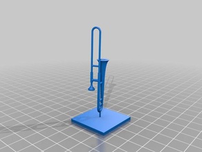 trombone de base 3d l'impression 3d print model - Mito3D