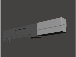 airsoft oyuncak üst alıcı boş m4 diğer aeg lmg makineli tüfek 3d print model - Mito3D