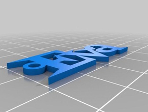 mi personalizados simple personalizada con nombre llavero eva llaveros 3d print model - Mito3D