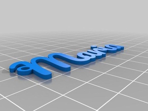 mi personalizados simple personalizada con nombre llavero de maria llaveros 3d print model - Mito3D