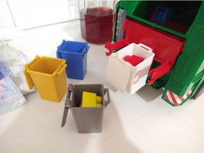 bruder pattumiera contenitore giocattolo gioco accessori 3d print model - Mito3D