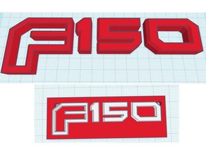ford f150 yedek rozet Anahtarlık duvar sanatı işaretler logoları çıkartma kamyon 3d print model - Mito3D