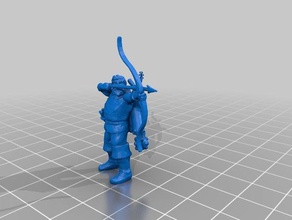 human kobald archer games dnd mini miniature tabeltop 3d print model - Mito3D