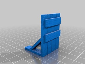 wooden barricade 28mm tabletop buildings structures dnd dungeons dragons pathfinder roleplaying scatter terrain wargame 3d print model - Mito3D