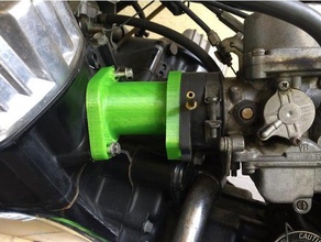 honda cx650e motorcycle compatible insulator automotive air intake 3d print model - Mito3D
