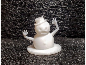 freezooo male pupazzo di neve le creature dnd in miniatura modello figura 3d print model - Mito3D