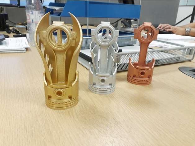 yarış kupa sahne 1 2 İkinci nesil 3 Bronz araba karting gidin altın iş ortamına uygun olmayan orjinal piston Gümüş 3D print model - Mito3D