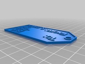 my customized gift label other 3d print model - Mito3D