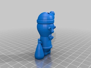 mi personalizados santa claus agujero esculturas 3d print model - Mito3D