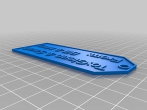 my customized gift label other 3d print model - Mito3D